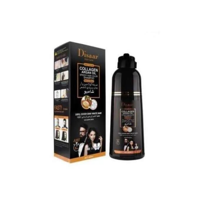 Disaar Shampoing , 400ml Huile D'argan, Couverture De Coloration