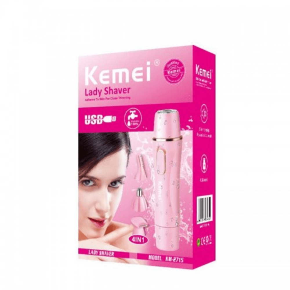 Kemei Epilateur 2 En 1 Rechargeable Nez Et Visage