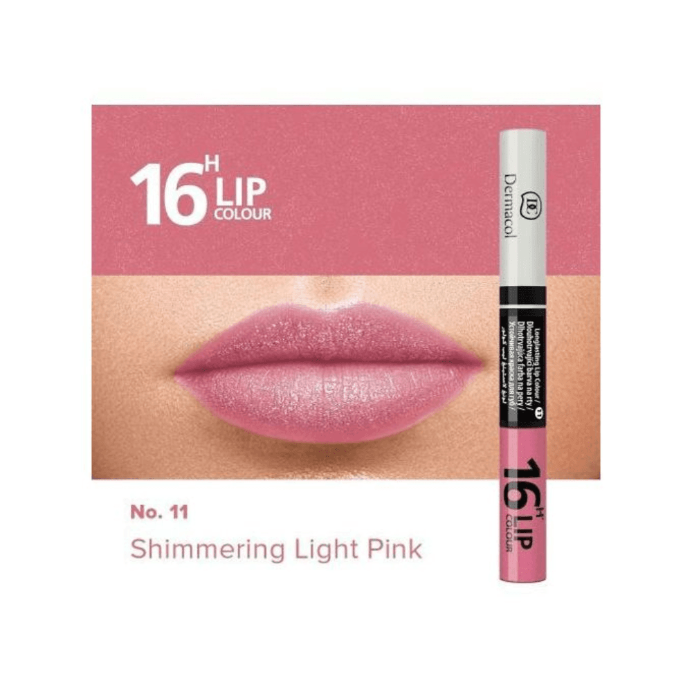 Dermacol Gloss 2 En 1 16h Lip Colour Long Tenue N11  Rose Claire