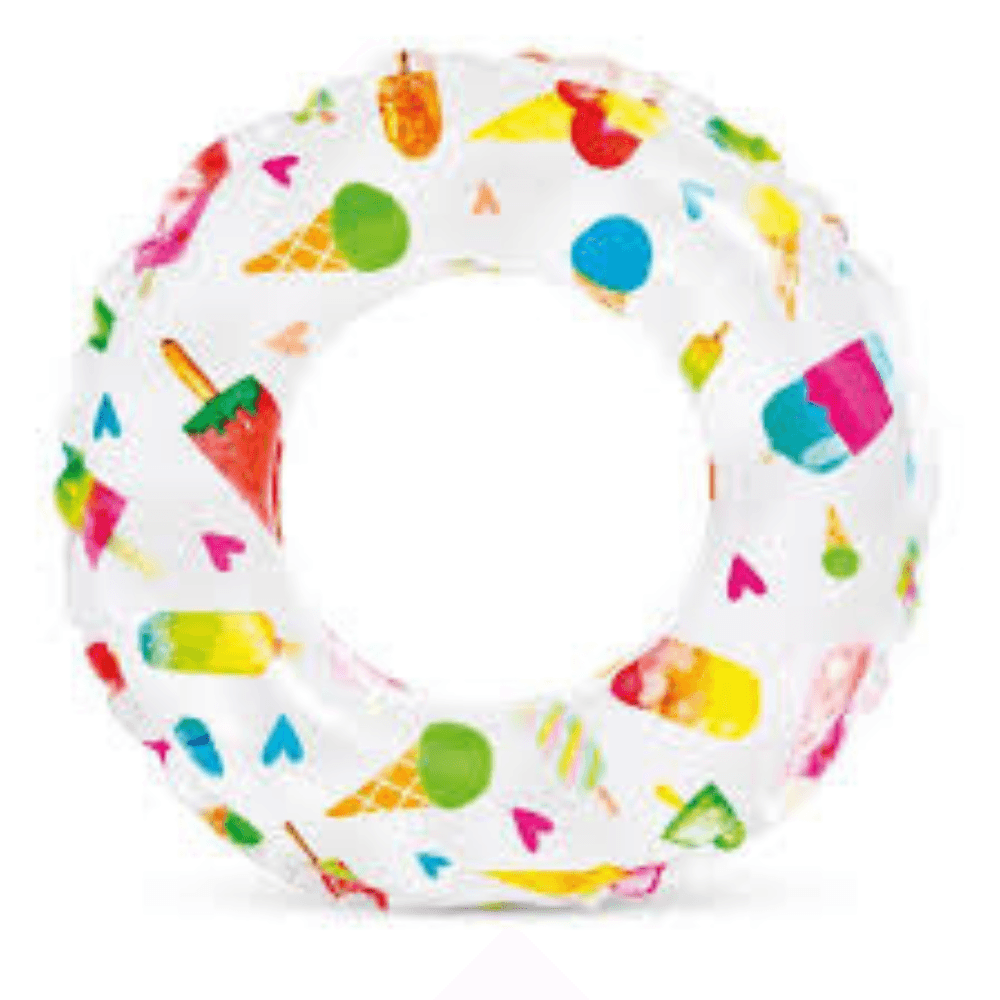 Bouée Gonflable Intex Imprimée-age : 3-6 Ans - Dessin Variable