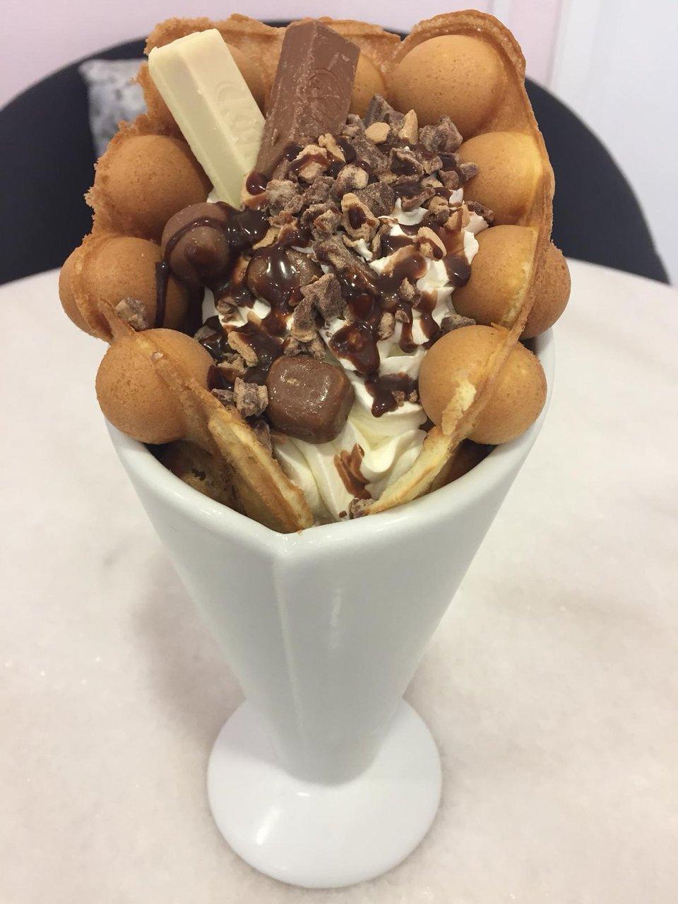 Bubble Waffle Nutella Glace