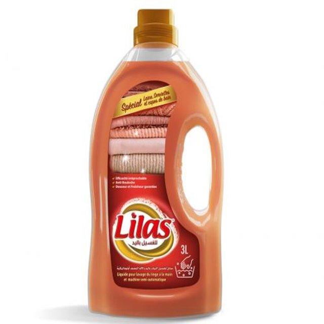 Lilas Gel Main Special Laine ,serviettes Et Capes De Bain 3L