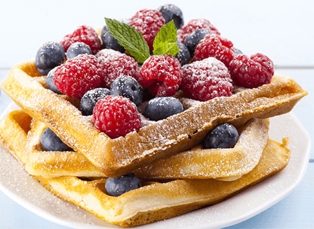 Gaufre & Pistache & Fruit de Saison