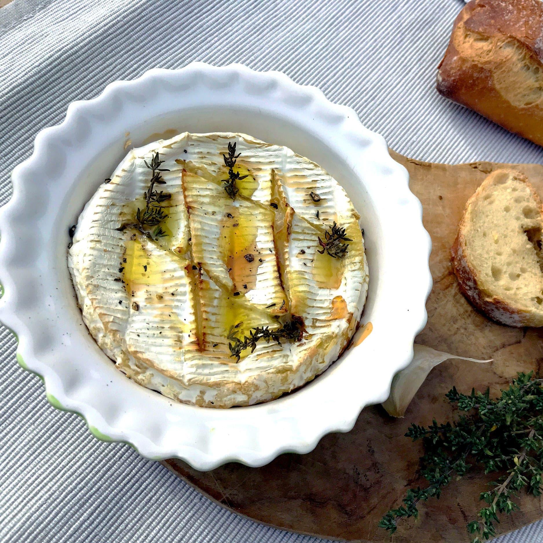 Camembert rôti au miel