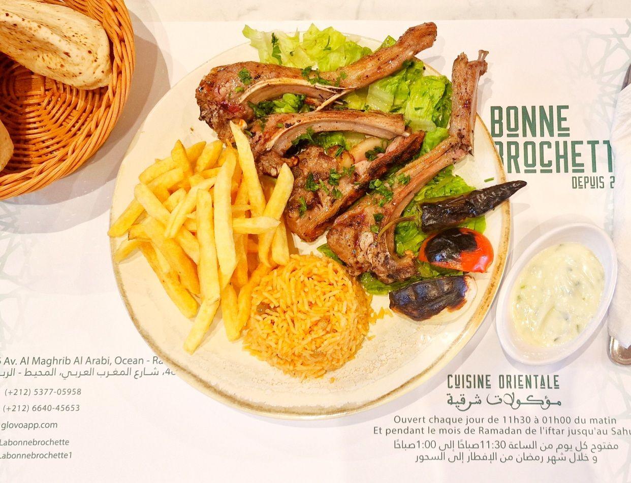 Plat côtelettes d'agneau