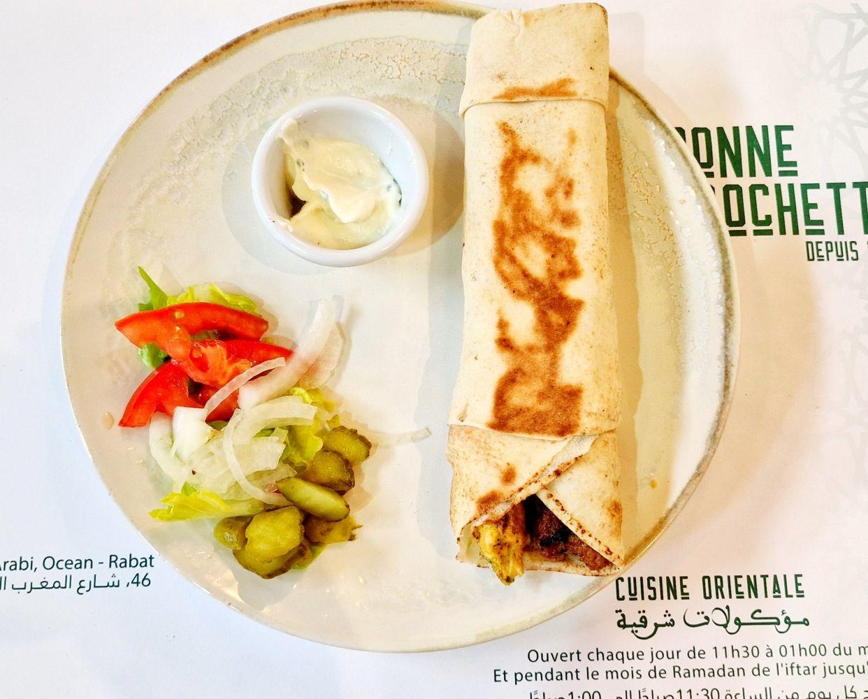 Sandwich kabab mixte