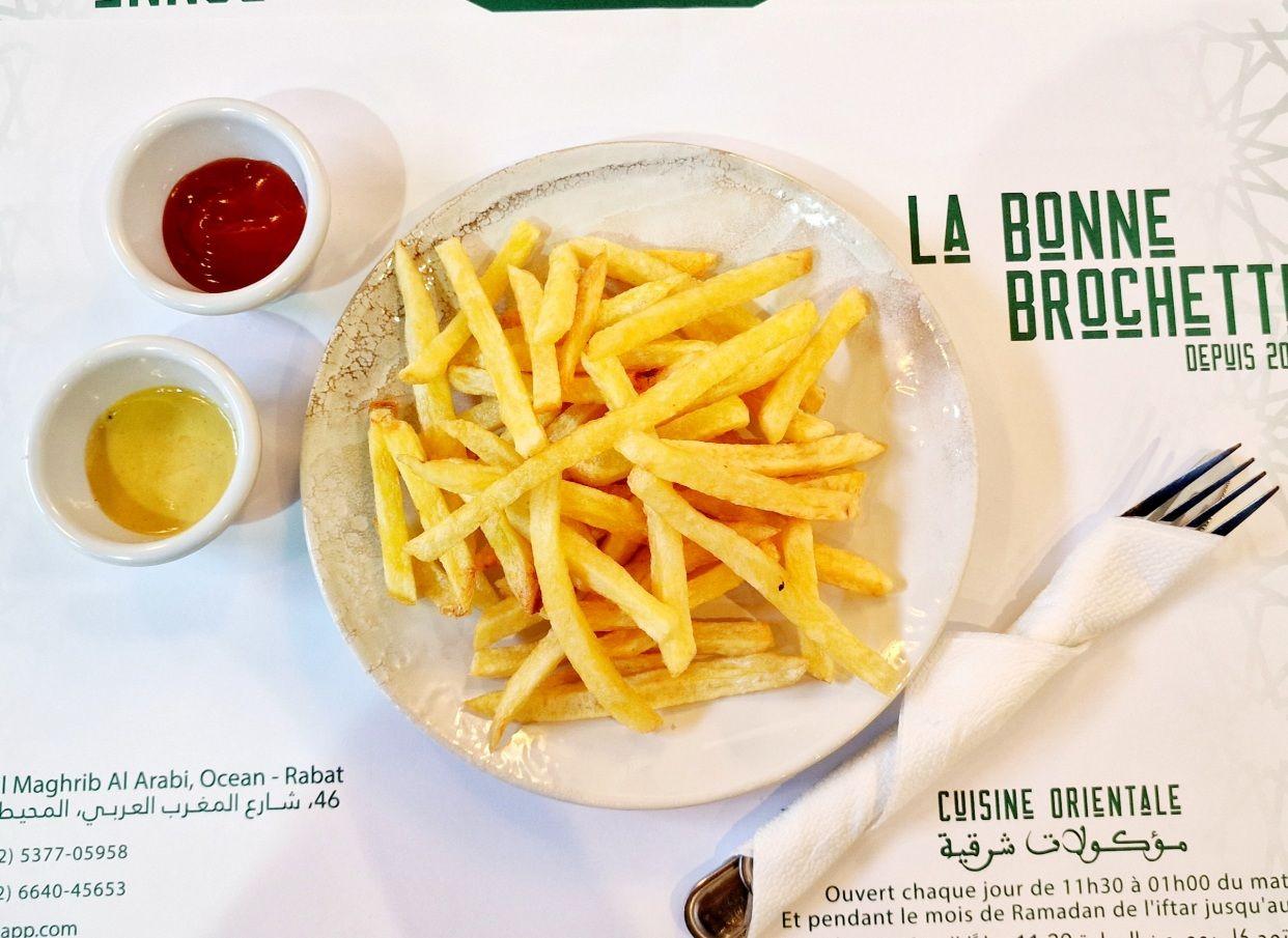 Plat frites fraîches