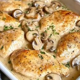 Plat Chicken Champignons