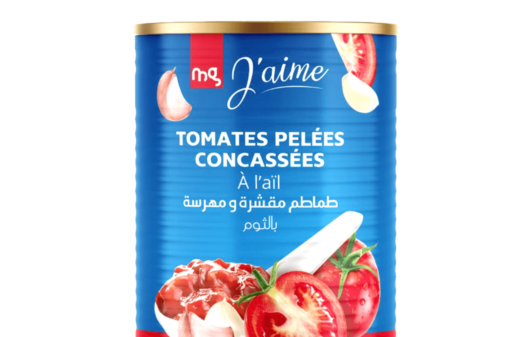 J'aime Tomates Pelees Entier 400g