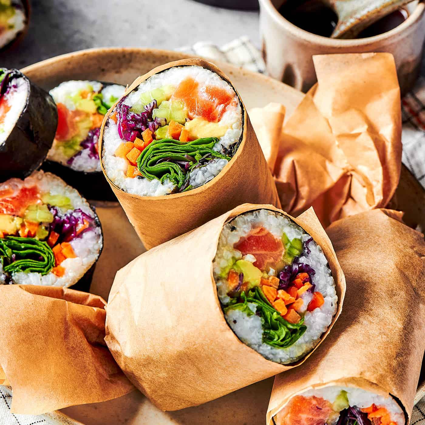 Sushi Burrito Salmon