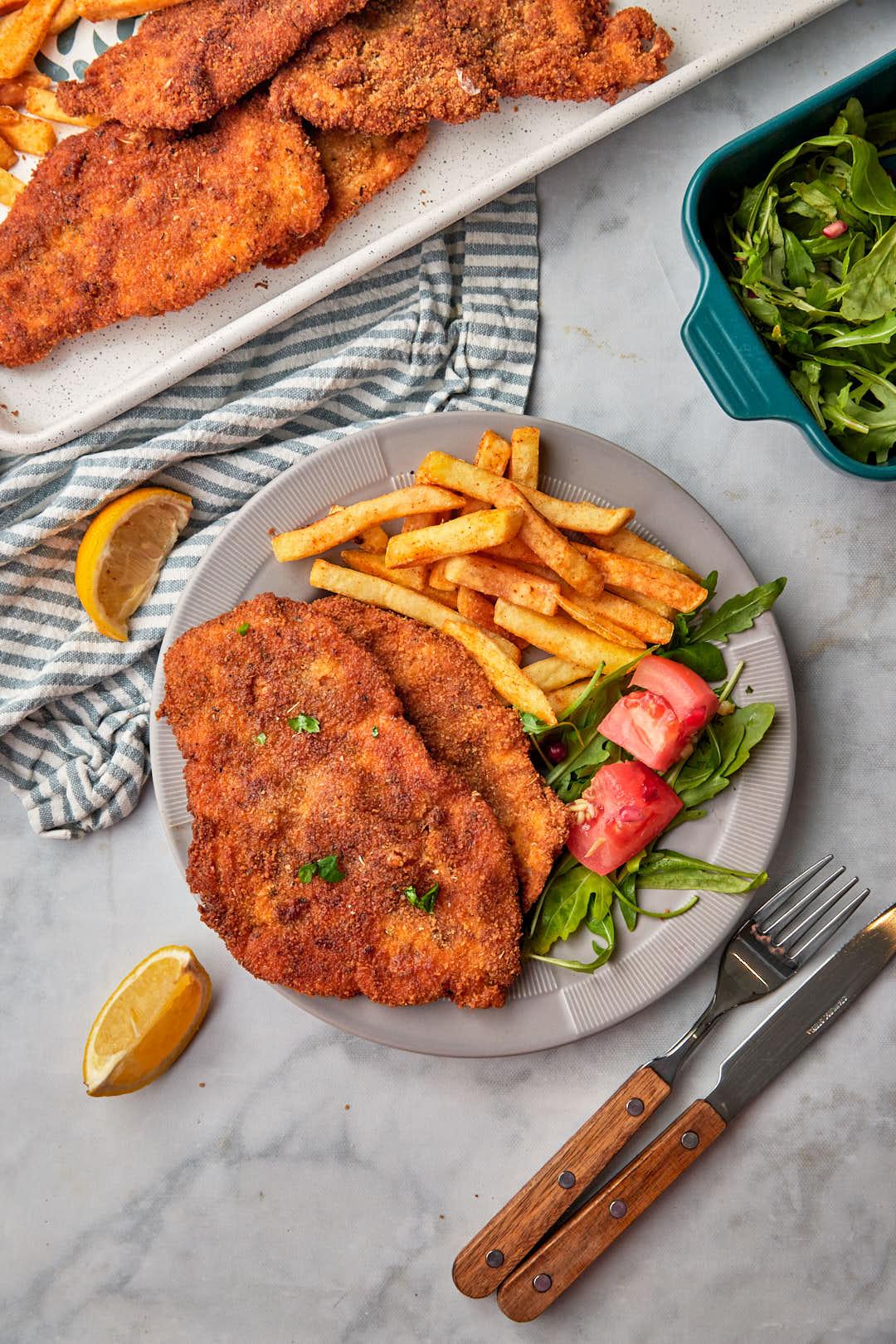 Plat Poulet Pané