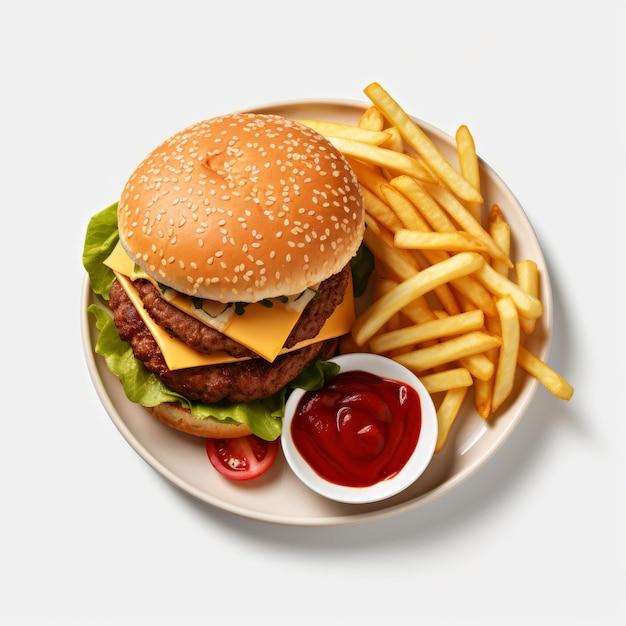 Hamburger À L'Assiette