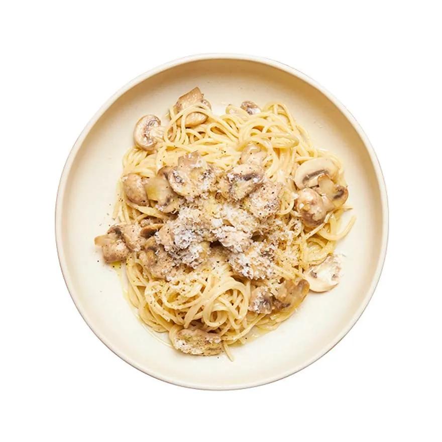 Spaghetti à la Crème aux Champignons