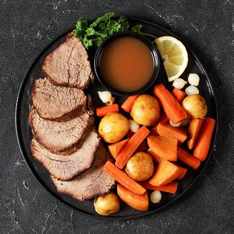 Rôti de veau aux légumes