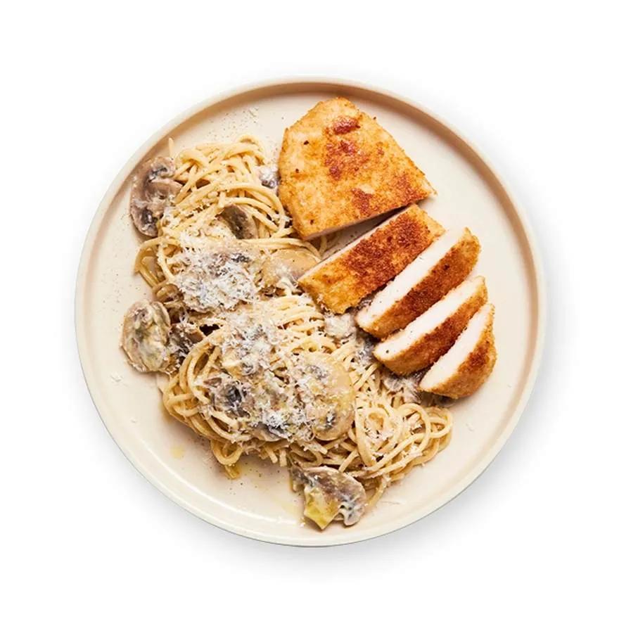 Escalope Grillé au Spaghetti