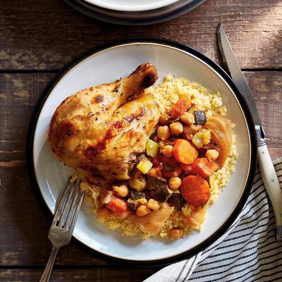 Couscous aux légumes et Poulet