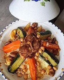 Couscous aux légumes et Viande