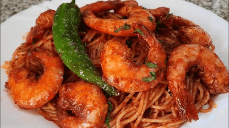 Spaghetti Crevettes Royale