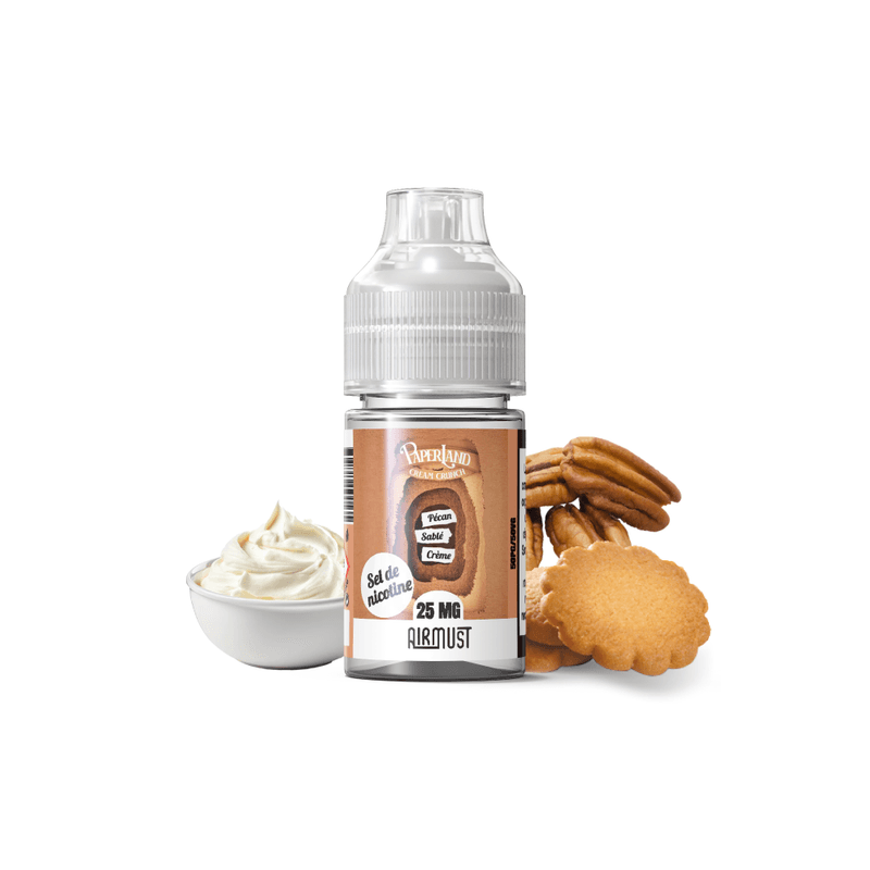 Cream Crunch 50mg 30ml Paperland Salt by Airmust