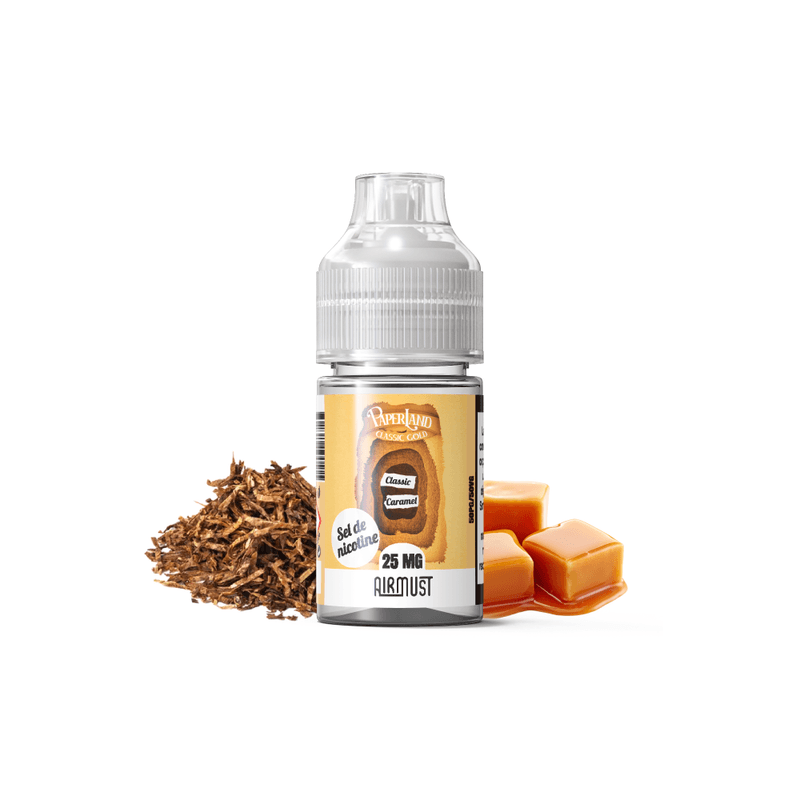 Classic Gold 25mg 30ml Paperland Salt by Airmust