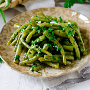 Haricots Verts Sautés a l'Ail