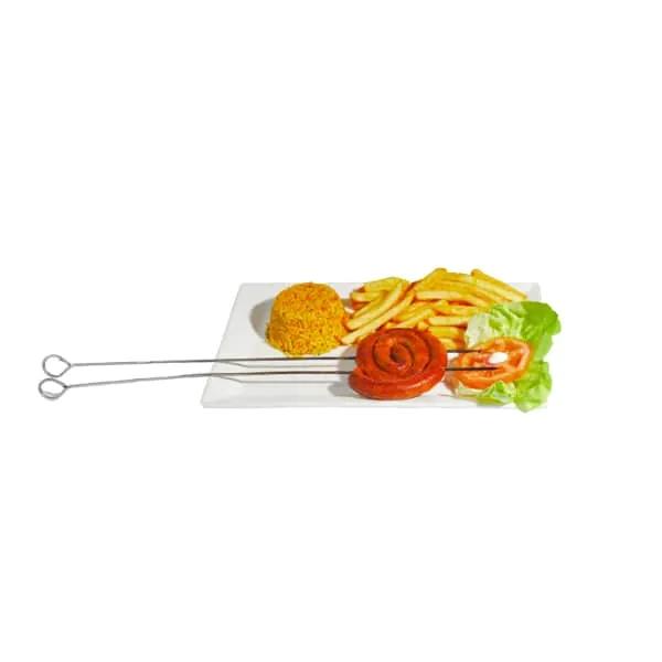 Brochettes de saucisses de foie