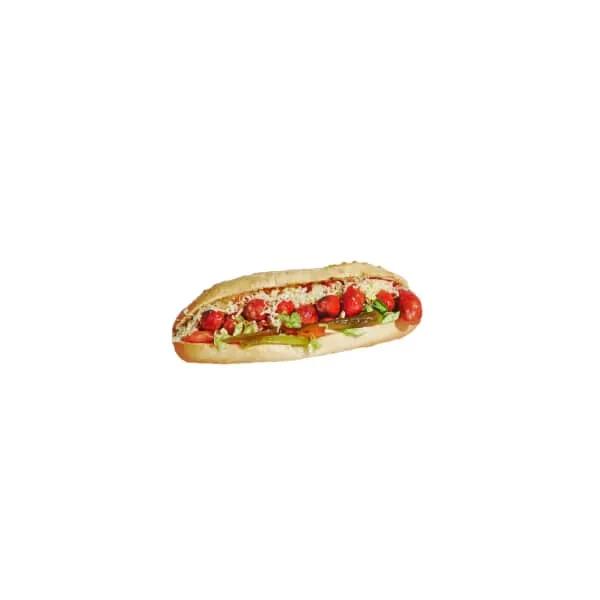 Sandwich saucisses de viande