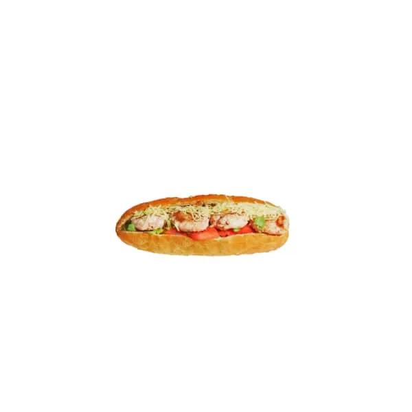 Sandwich de poulet haché