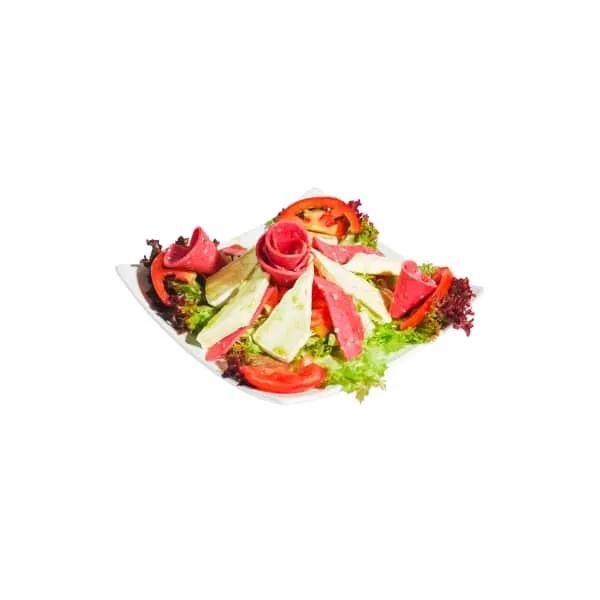 Salade brie charcuterie