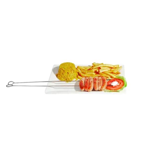 Brochettes de saucisses de poulet