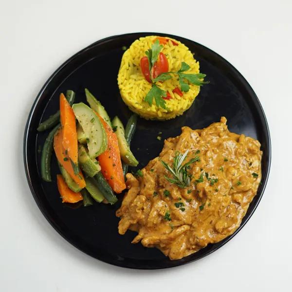 Emincé De Poulet Sauce Curry