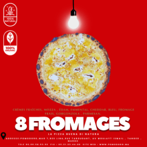 Pizza 8 Fromages
