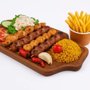 Grillade Mixte une Personne + Frites