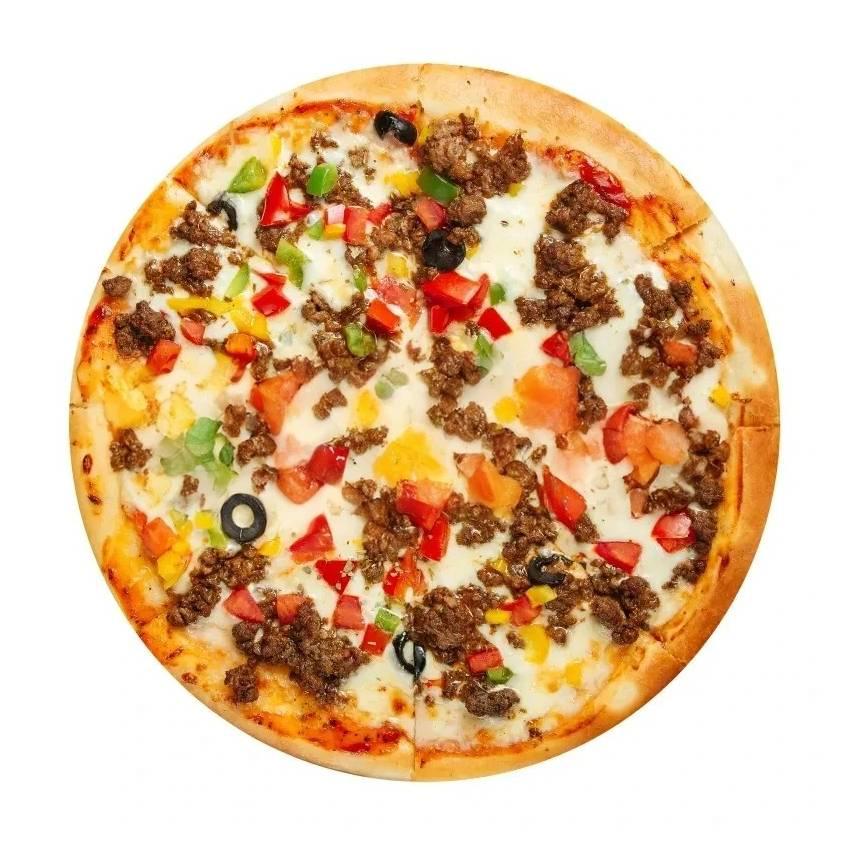 Woody Ground Beef Pizza