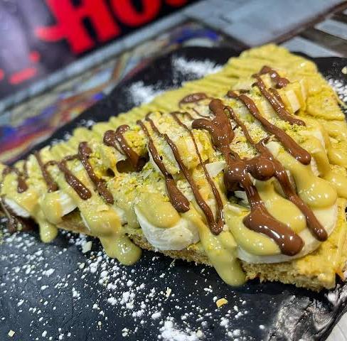 Crêpe Banane Crème Pistache