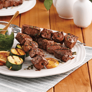 Brochettes de Filet de Bœuf aux Herbes
