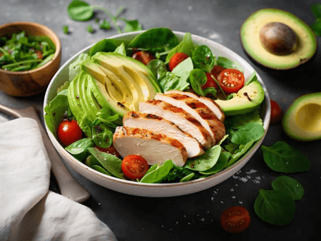 Plat Salade Poulet & Avocat