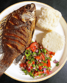 Attiéké Poisson ou Poulet