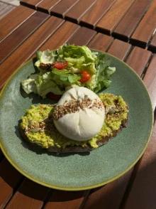 Buratta toast