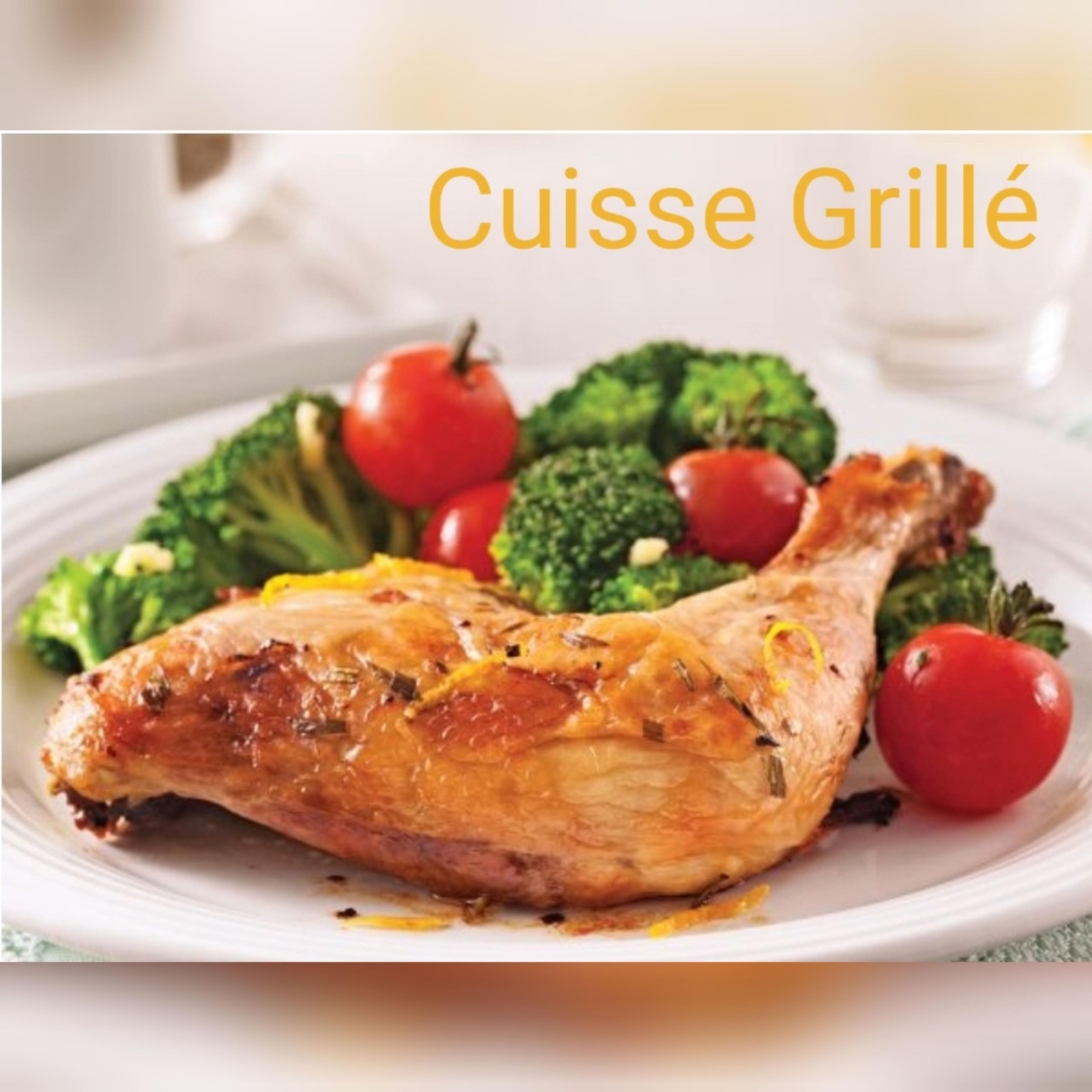1/4  DE POULET CUISSE GRILLÉ  AU FOUR