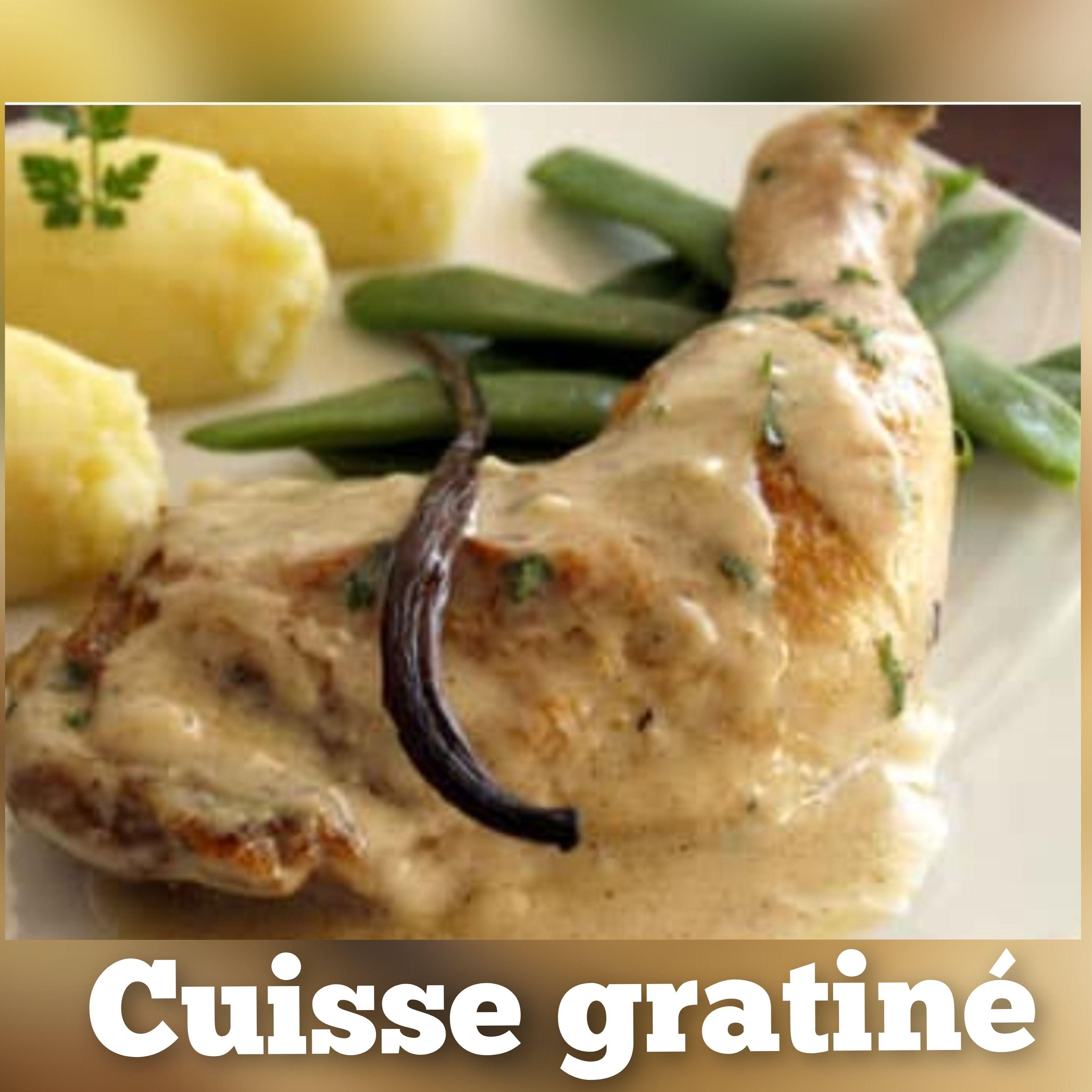 CUISSE DE POULET GRATINÉ AUX FROMAGES
