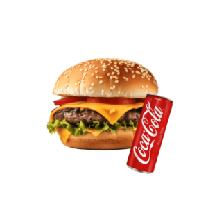 Double Boeuf Burger + Boisson Gazeuse