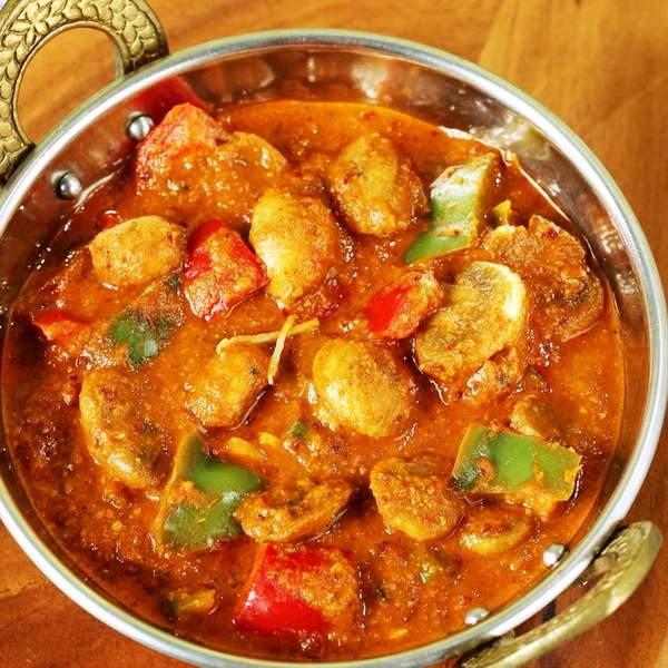 Mushroom kadai (without rice/naan)
