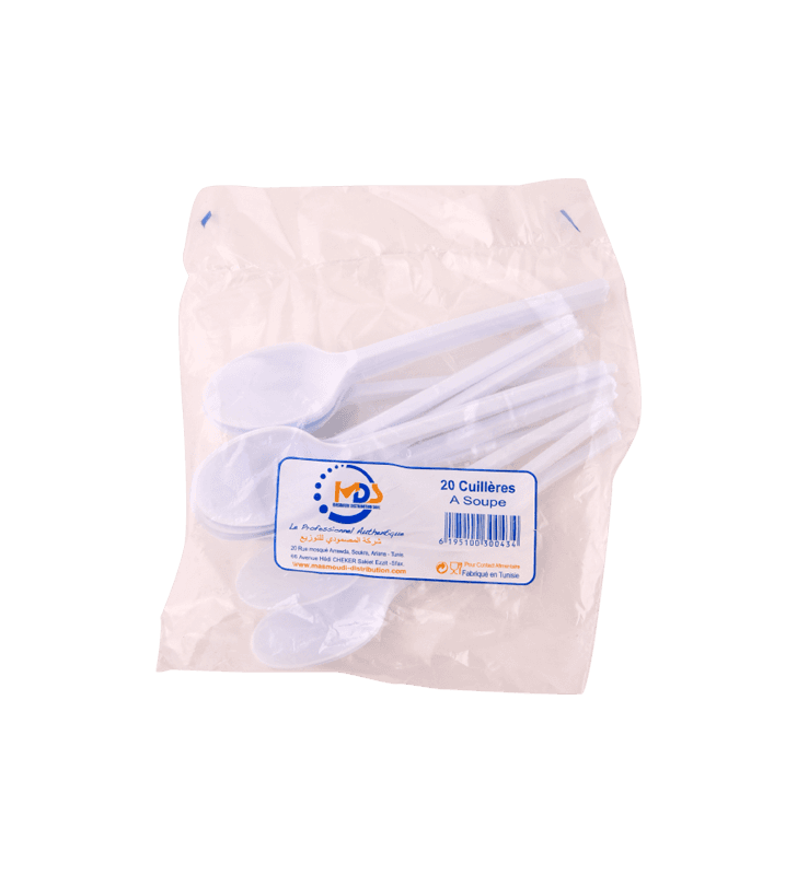 20 Cuilleres A Soupe En Plastic