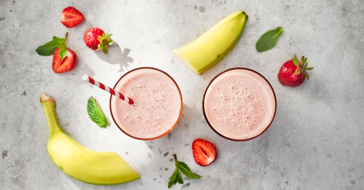 Smoothie Banane Fraise