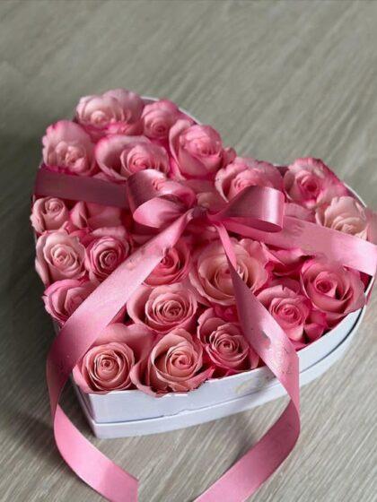 Cœur de Roses Rose Pâle