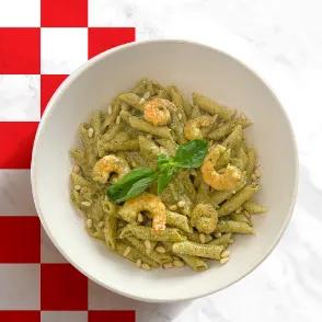Pâtes Crevettes Pesto