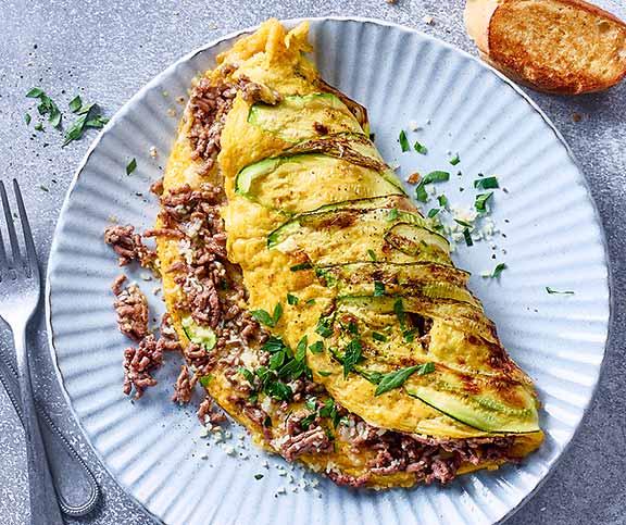 Omelette à la Viande Hachée