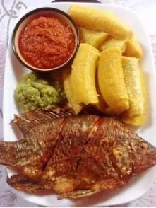 Banane Bouillie  Carpe Frite