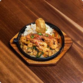 Crevettes au Basilic Thai